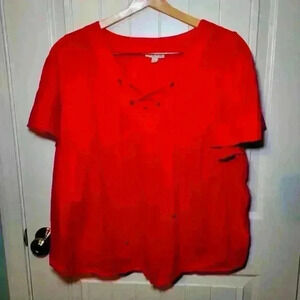 Knox rose woman's top with v neck 2XL